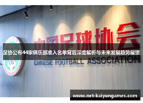足协公布44家俱乐部准入名单背后深度解析与未来发展趋势展望 足协公布44家俱乐部准入名单背后深度解析与未来发展趋势展望
